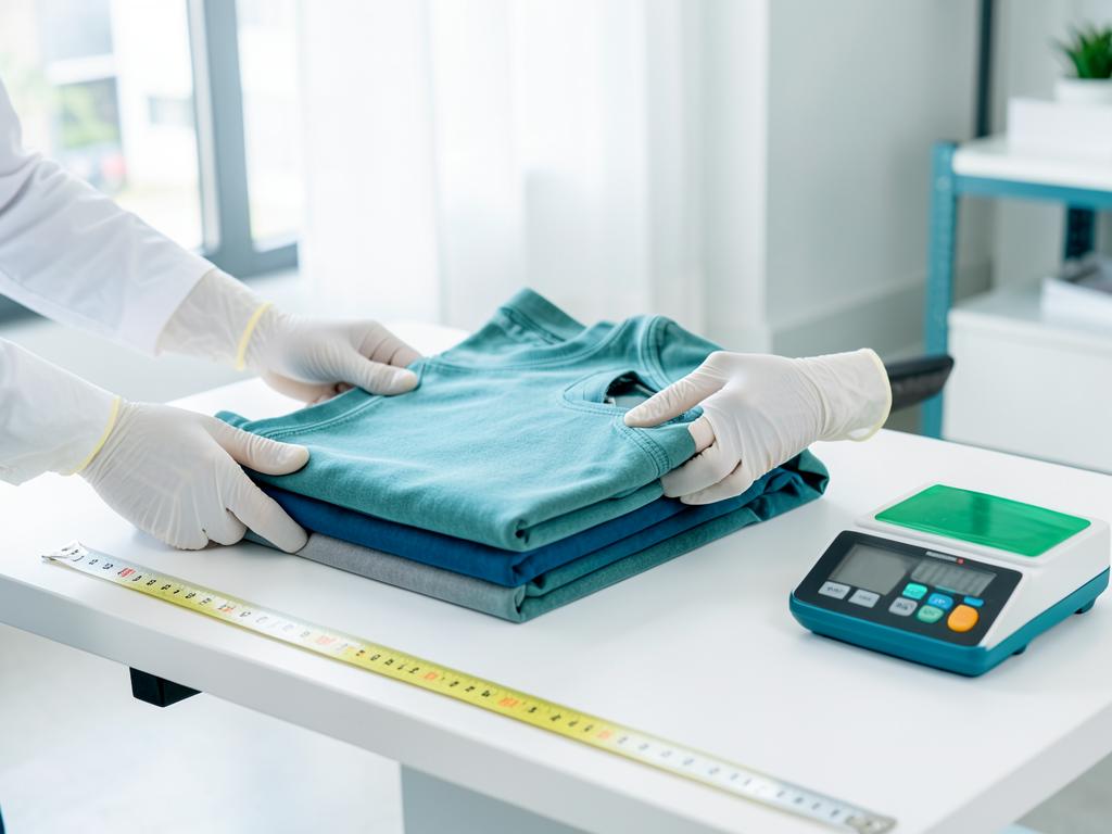 Inspector photographing a product on a quality-check bench